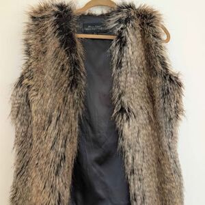 Faux Fur Vest Women's Size Small